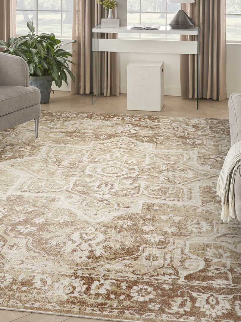 Astra Machine Washable ASW12 Rust 9' x 12' Rug