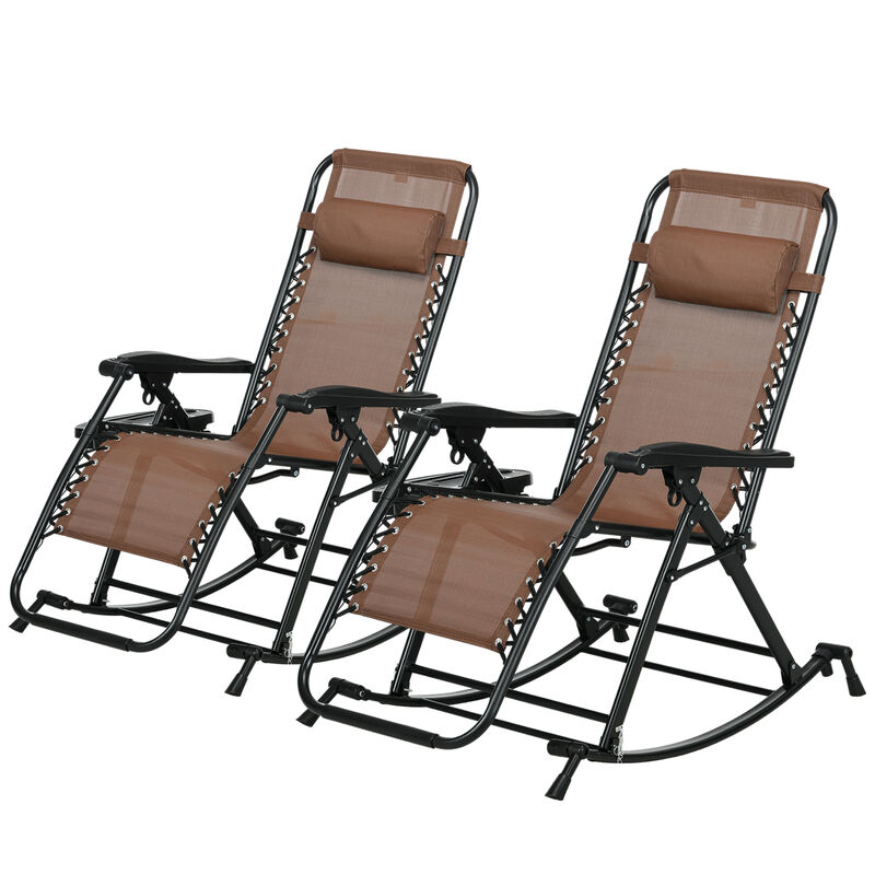 Hivvago 2-Pack Folding Zero Gravity Rockers image number 0