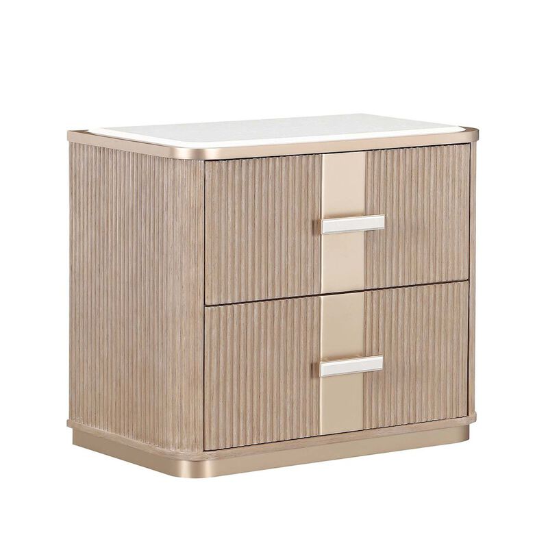 West Kensington 2-Drawer Nightstand - Sea Salt Caramel image number 2