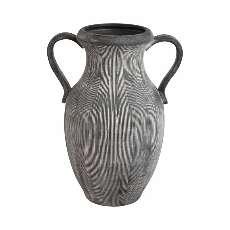 15" Weathered Jug With Handles, Black image number 0