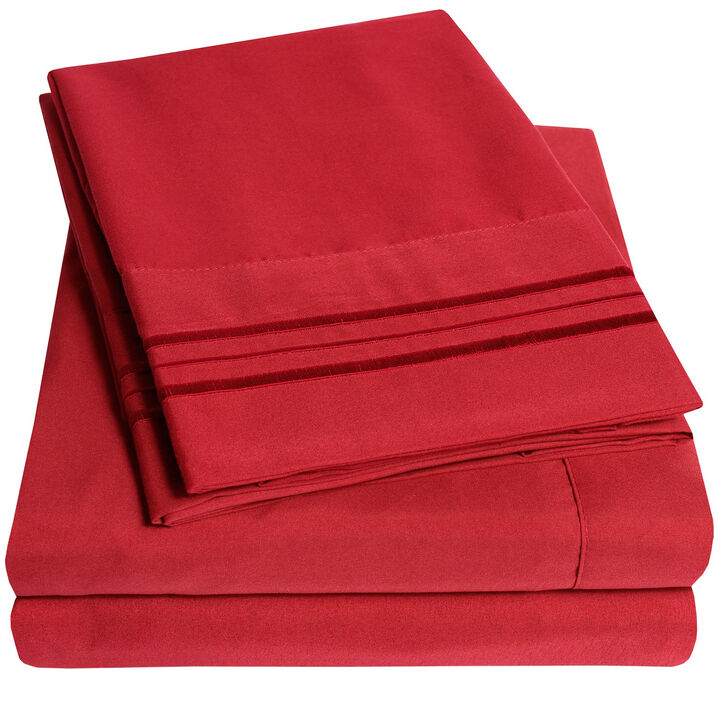 Ultra Soft 1800 Series Double Brushed Microfiber Sheet Set