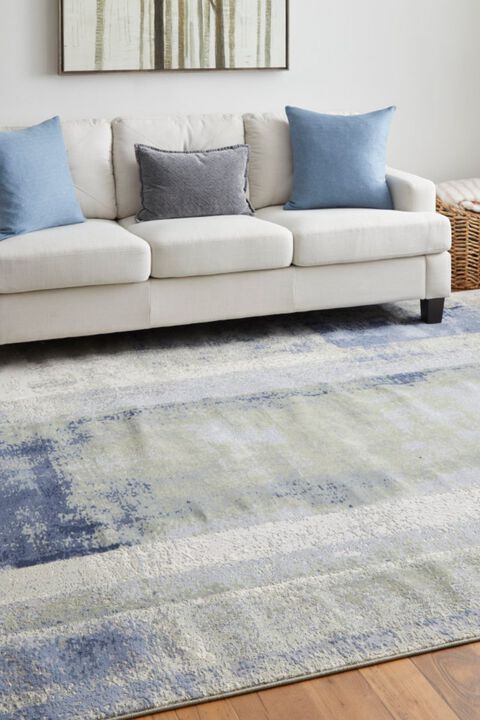Clio 39K3F Blue/Green 2' x 3' Rug
