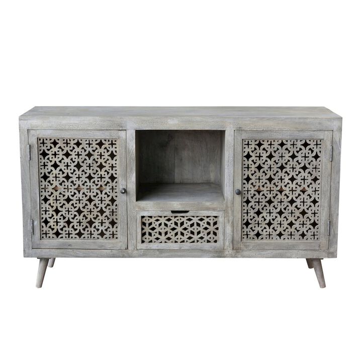 Alex Hamilton Halle 2 Doors, 1-Drawer Hand-carved Media Console