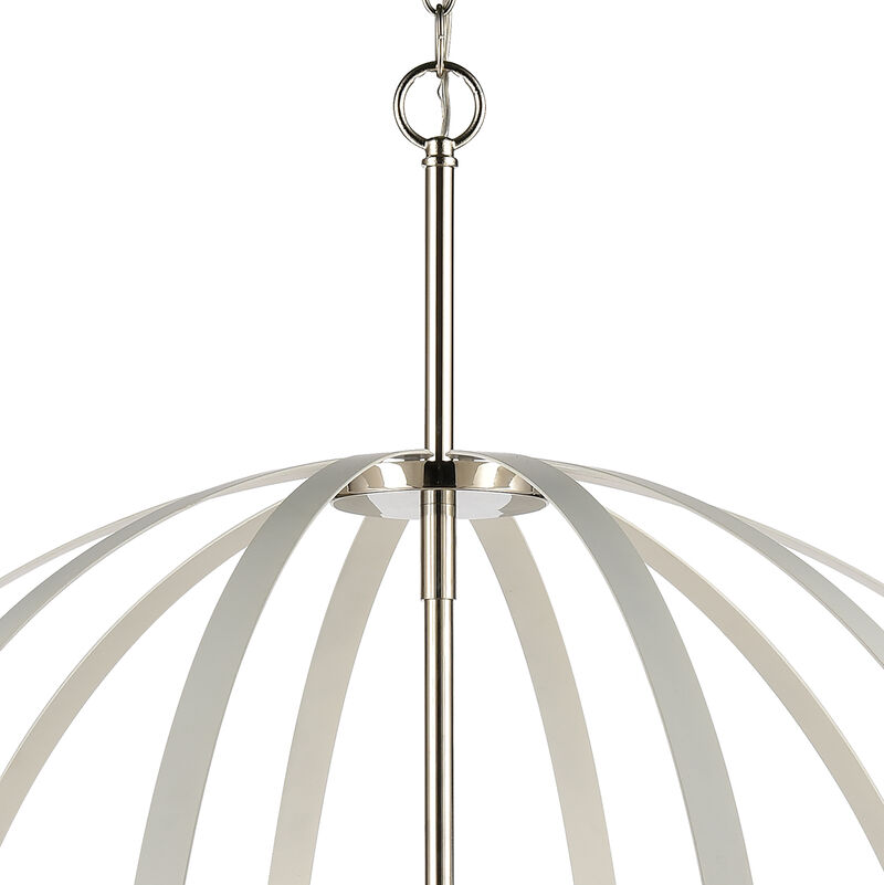 Rotunde 38'' Wide 10-Light White Chandelier image number 2