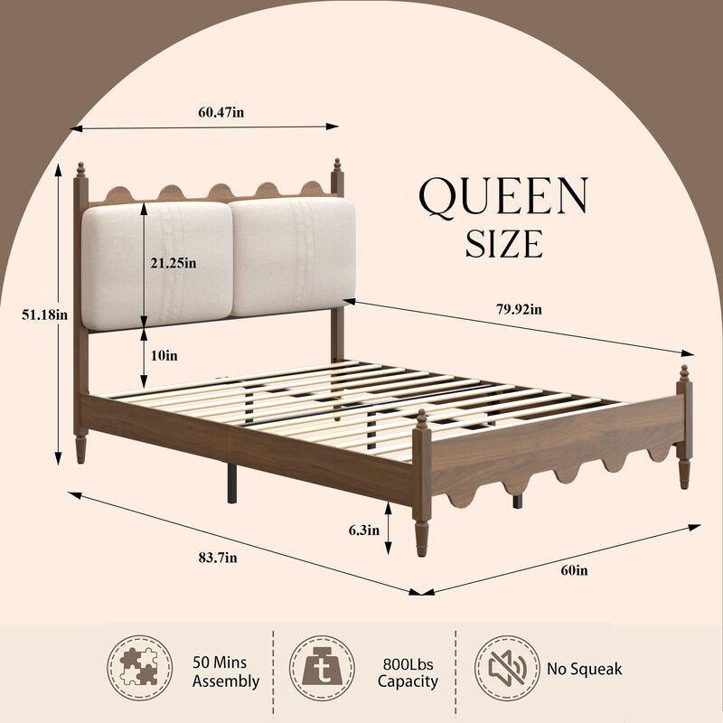 Swatim Queen Size Bed Frame image number 7