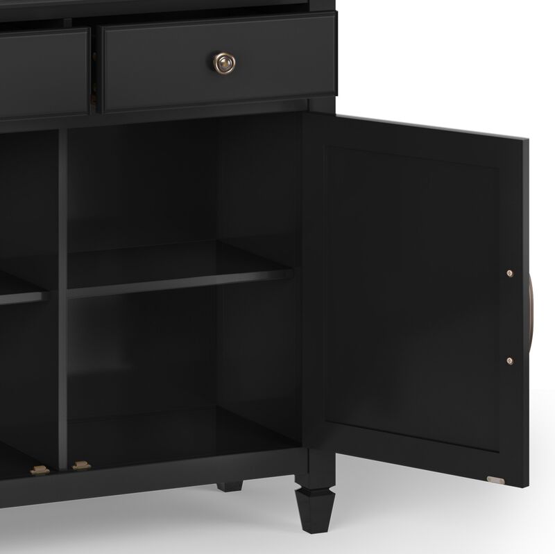 Wommab Solid Wood Entryway Storage Cabinet image number 3