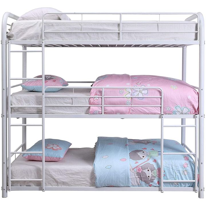 Cairo Bunk Bed - Triple Full in White