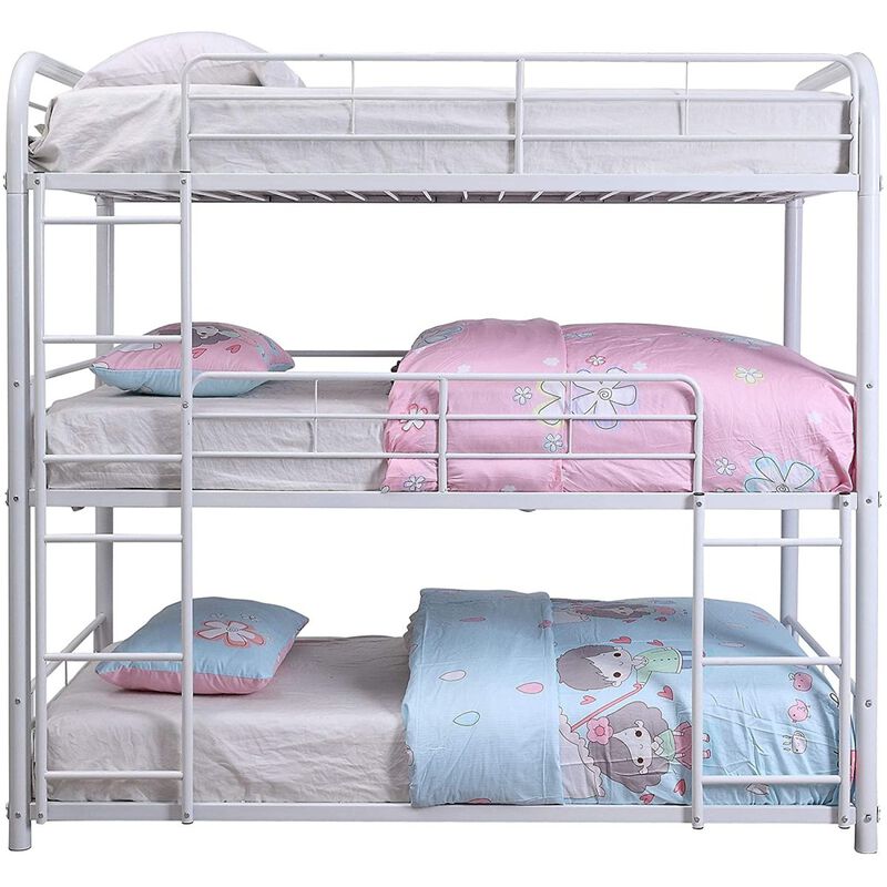 Cairo Bunk Bed - Triple Twin in White