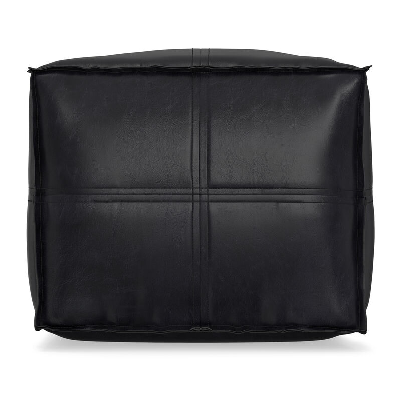 Simpli Home Brody 18W Square Top Stitich Pouf image number 2