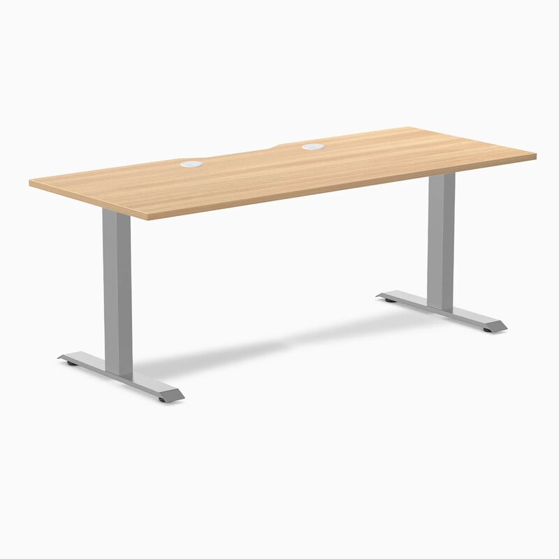 Desky Zero Scalloped Laminate Office Desk image number 0