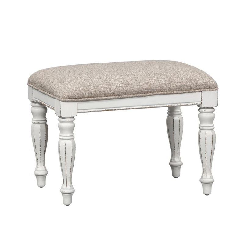 Liberty Furniture Magnolia Manor Accent Bench in Antique White image number 0