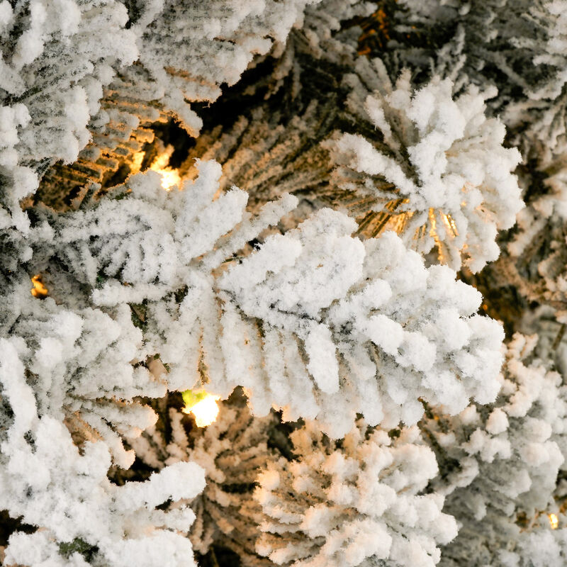 Menmir 4 Pack Pre-Flocked Christmas Trees image number 7