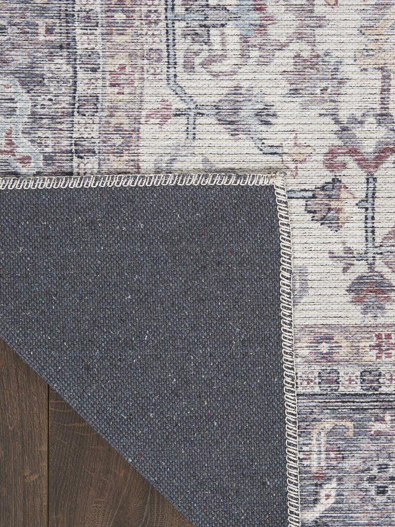 Machine Washable Series 1 SR104 Gray 2'2" x 10' Rug image number 1