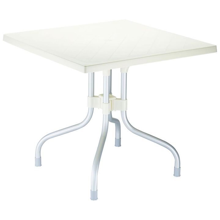 Belen Kox Square Folding Table, 31 inch, Beige, Belen Kox