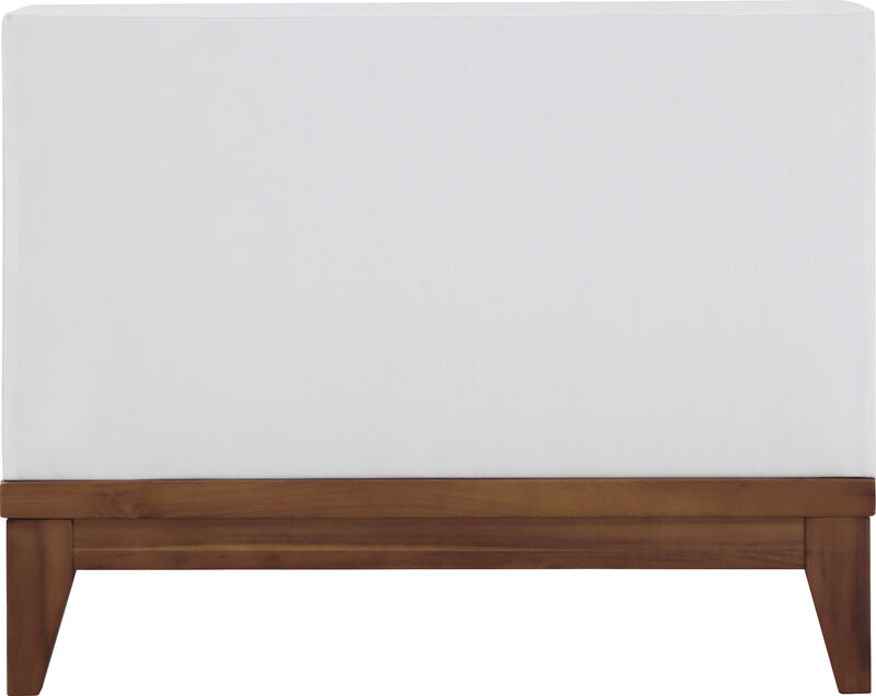 Meridian Furniture Rio Off White Water Resistant Fabric Outdoor Patio Modular Armless Chair