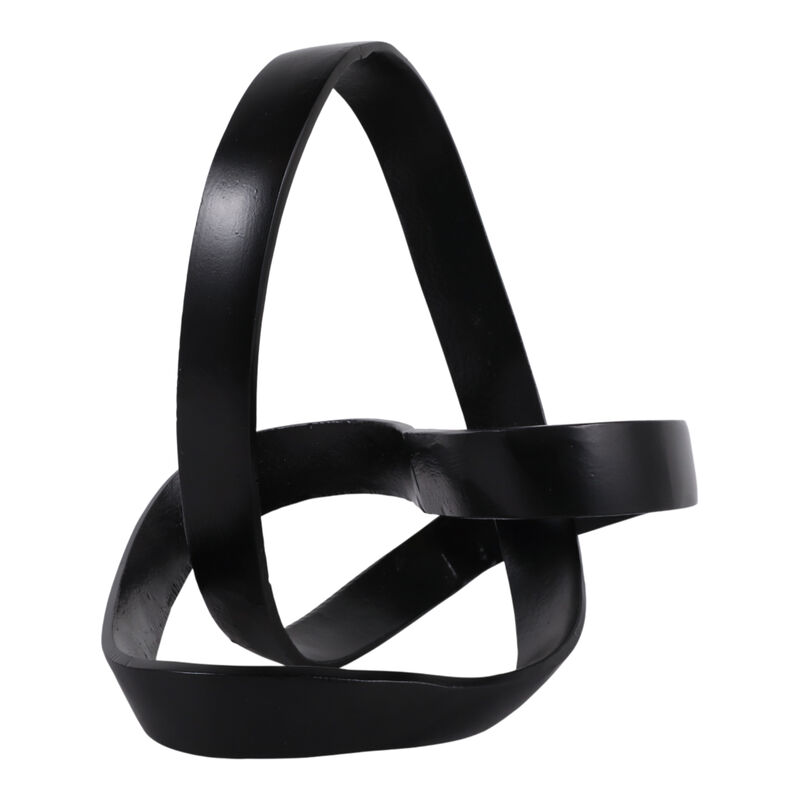 Ec 11.5" Large Metal Knot, Black image number 2