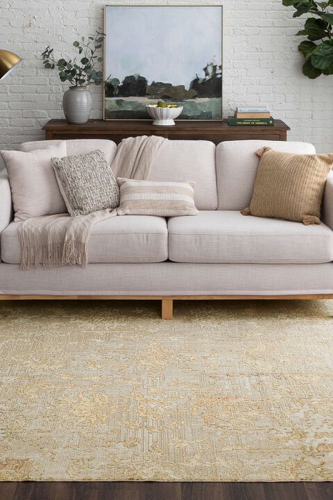 Memento Reflection Beige 6'6" x 9'10" Rug