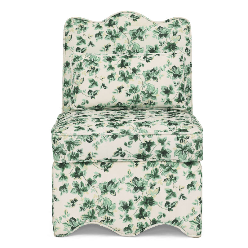 Merax Floral Dining Chair with Soft Seat Cushion and Backrest
