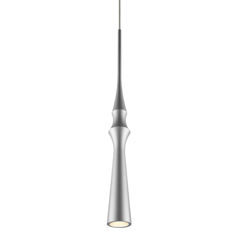 VONN Lighting Integrated LED Height Adjustable Pendant Light in Silver