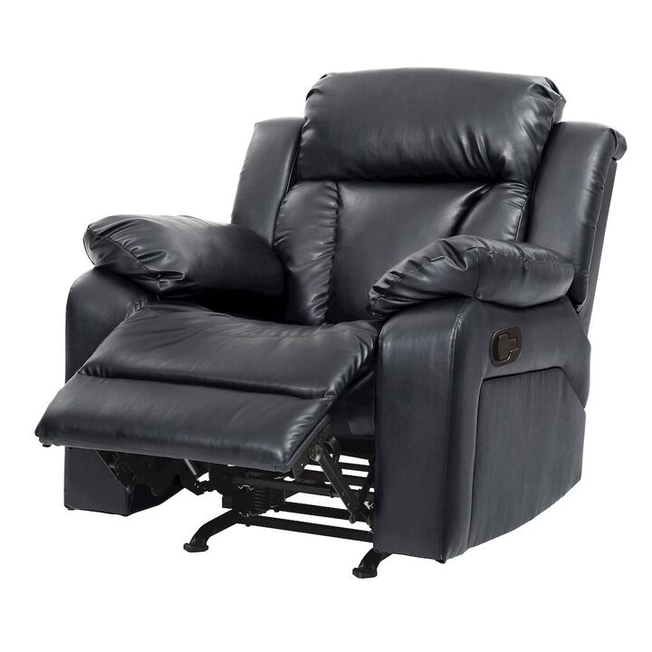 Glory Furniture Daria Rocker Recliner in Black Color
