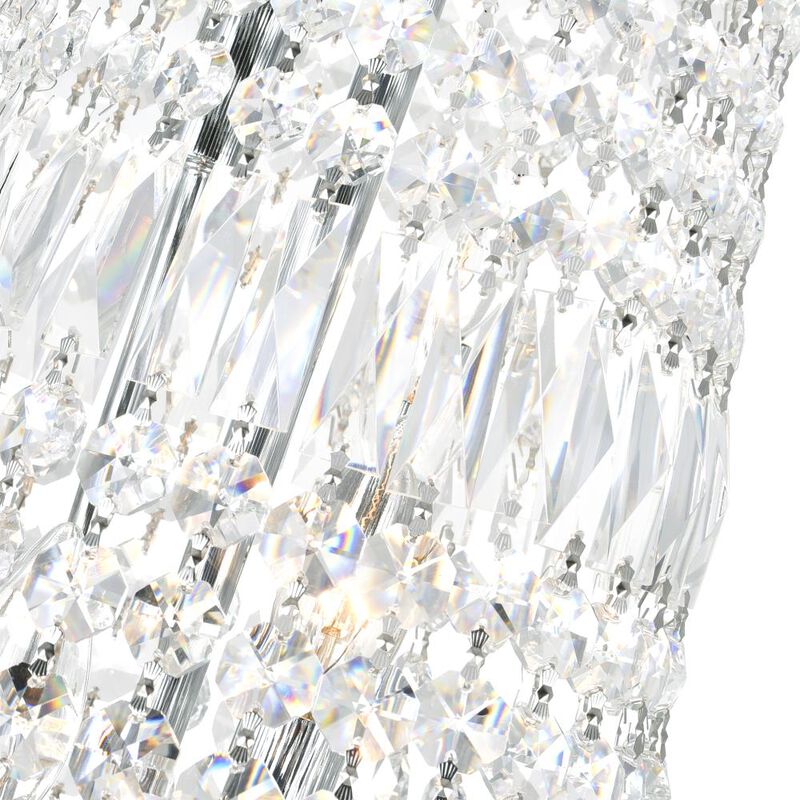Stefania 17 Light Down Chandelier With Chrome Finish