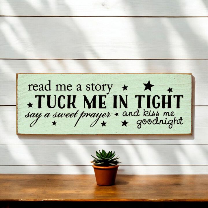 Rustic Knotty Pine Hanging Wall Sign with Story Quote Decorative Home Accent Plaque
