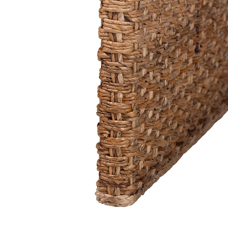 bali & pari Alda Handwoven Seagrass Coffee Table - Rustic Wicker Waterfall Accent Table for Living Room or Sunroom image number 3