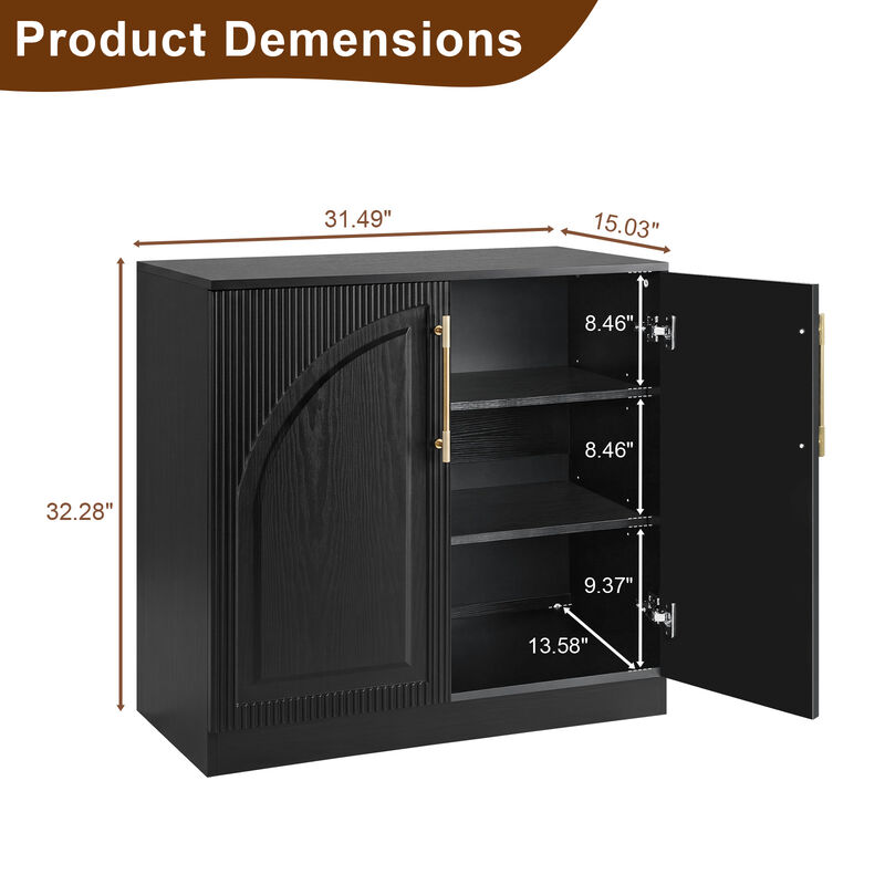 Raghan 31.5" Modern Buffet Cabinet image number 6