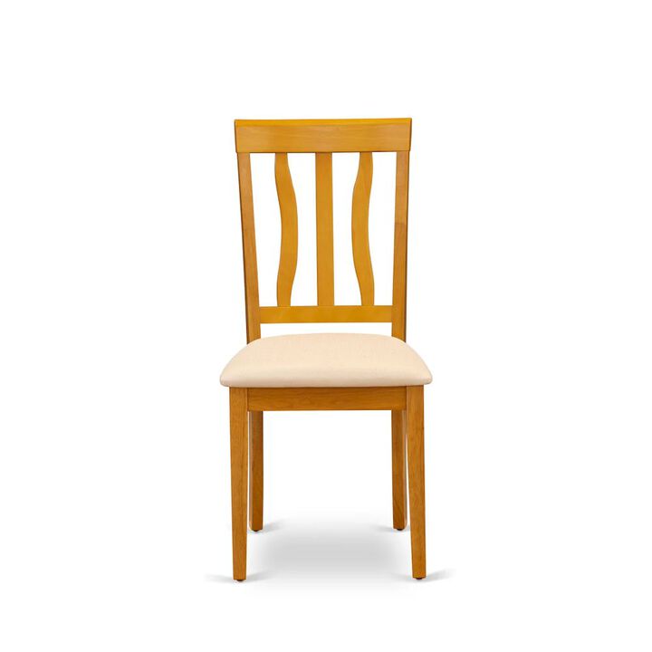 ANC-OAK-C Antique Dining Chair Cushion Seat with Oak Finish