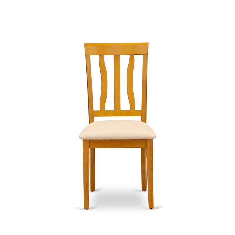 ANC-OAK-C Antique Dining Chair Cushion Seat with Oak Finish