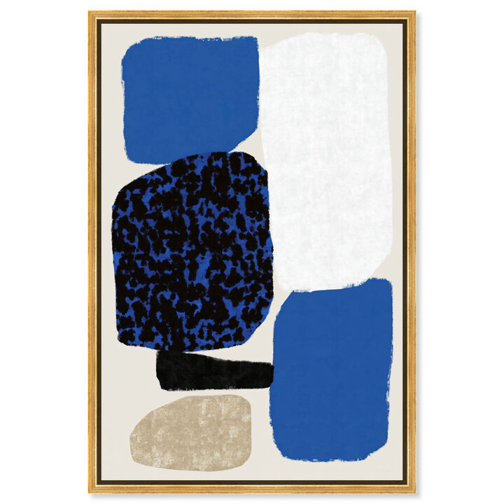 Sapphire Stones Abstract Canvas Print by Art Remedy