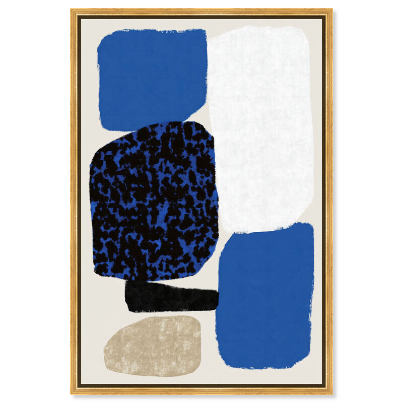 Sapphire Stones Abstract Canvas Print by Art Remedy image number 0