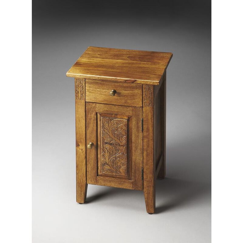Butler Specialty Wester Hand Carved Cabinet, Light Brown image number 2