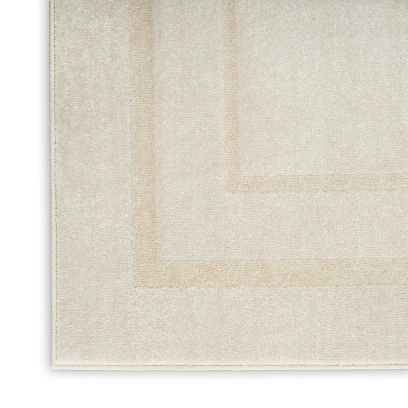 HomeRoots 5' X 7' Ivory And Gold Indoor Outdoor Area Rug image number 3