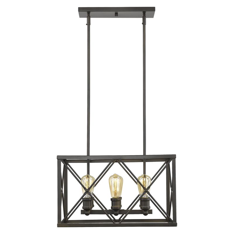 Hivvago Brooklyn 6-Light Oil-Rubbed Bronze Pendant