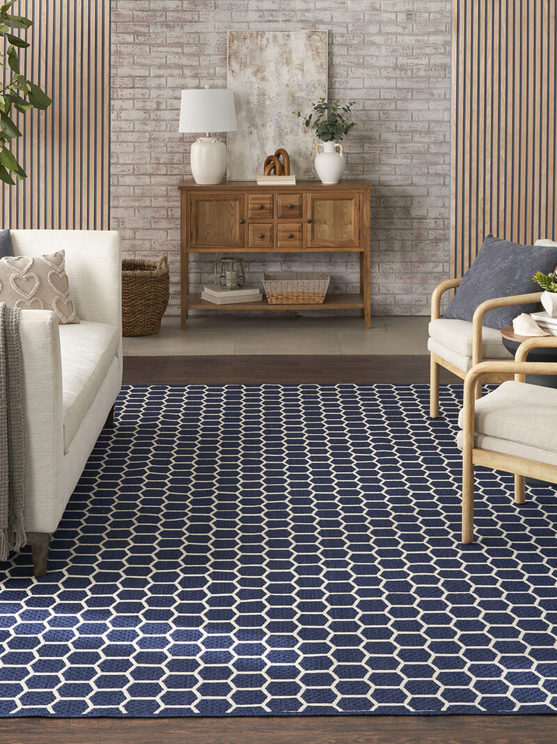 Twist Reversible TWS01 Navy 10' x 14' Rug