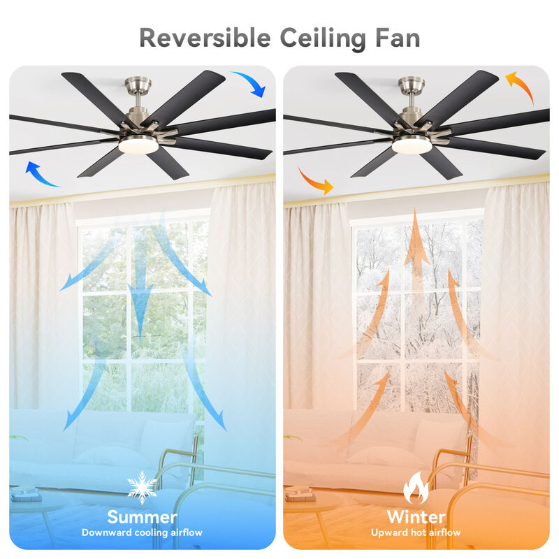 ELEMENT ACE 52-Inch Smart Ceiling Fan with LED Lights and Remote Control for Modern Home Cooling Solutions image number 4