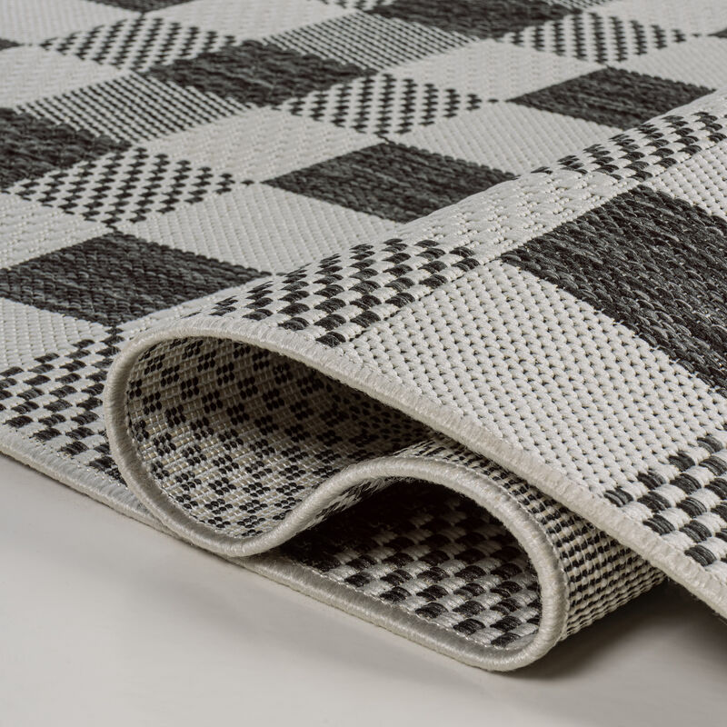 Darcy Traditional Geometric Bold Gingham Indoor/Outdoor Area Rug