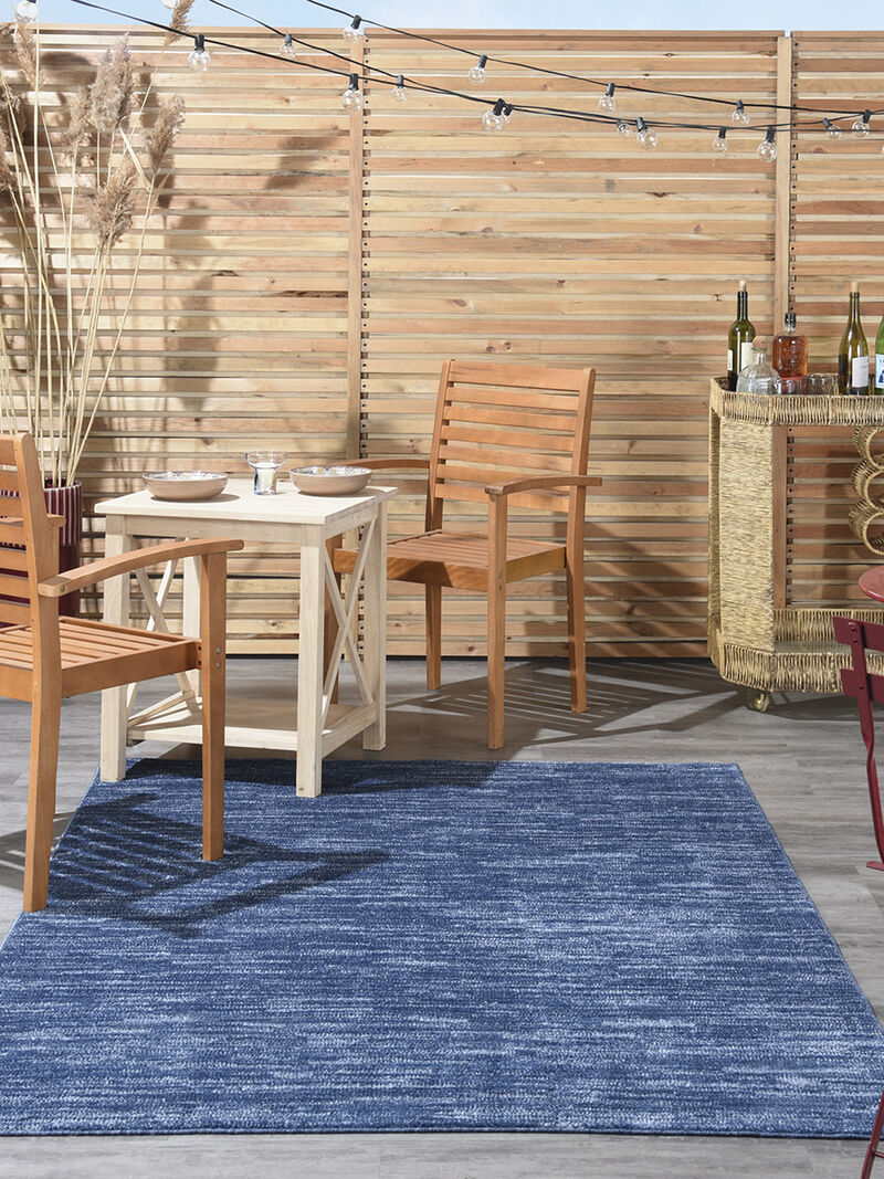 Nourison Essentials NRE01 Navy/Blue 6' x 9' Rug