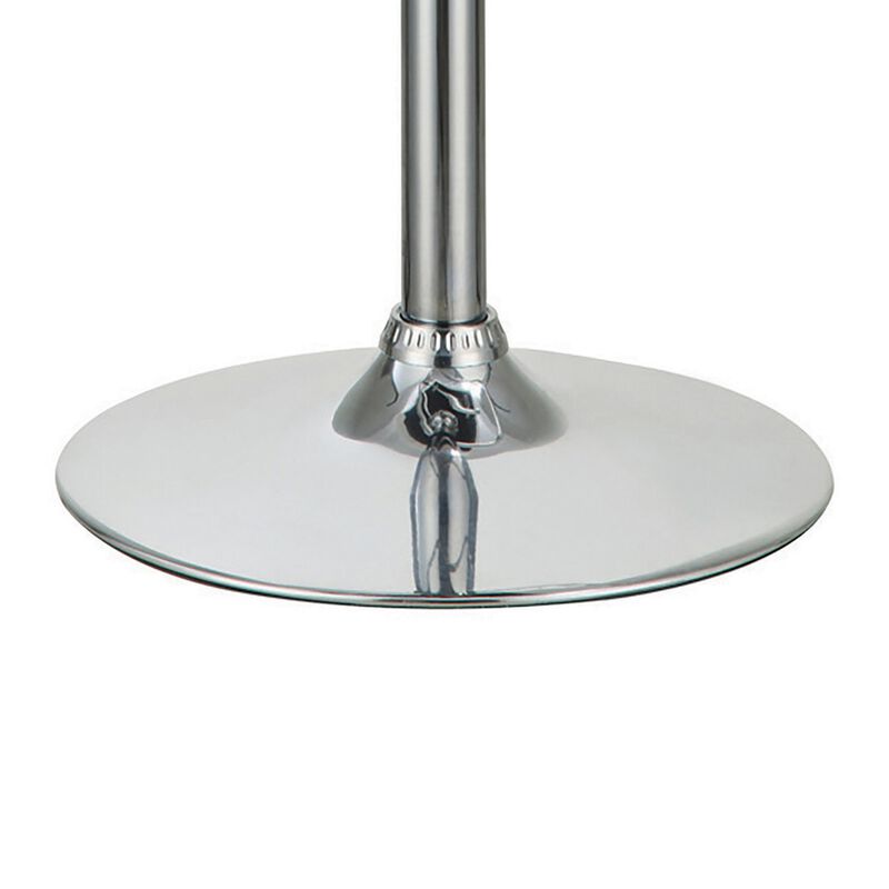 Grid Adjustable Swiveling Bar Stool, Grey