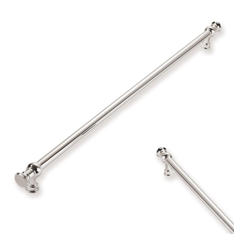 ZAUYX 2-Pack 12inch(305mm) Hole Center Polished Nickel Cabinet Pulls Solid Heavy Duty Kitchen Cabinet Hardware for Cupboard Draw