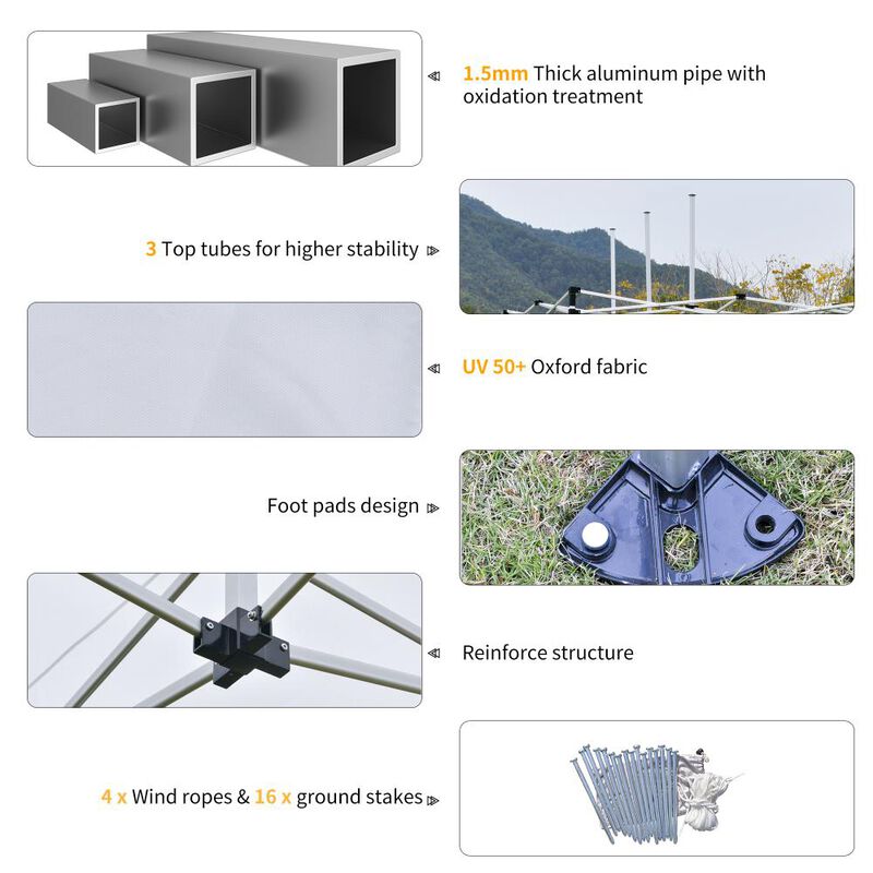 Hivvago Heavy-Duty 10' x 20' Instant Canopy Tent image number 5