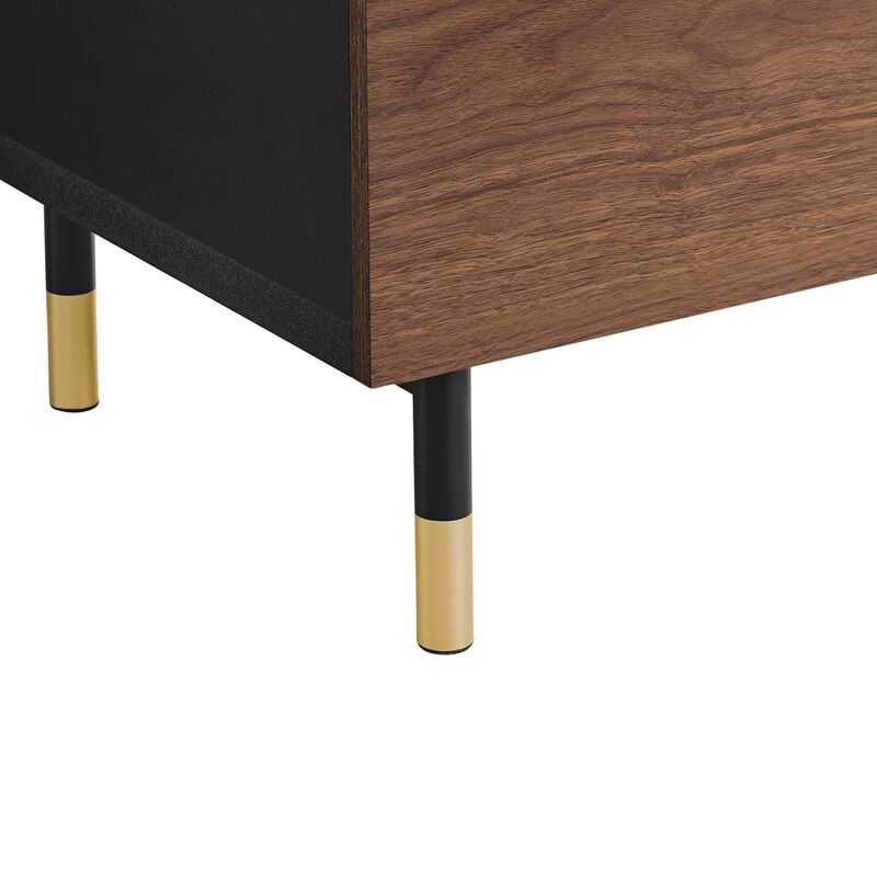 Modway EEI-6283-BLK-WAL Nexus Storage Cabinet Sideboard, Black Walnut image number 5