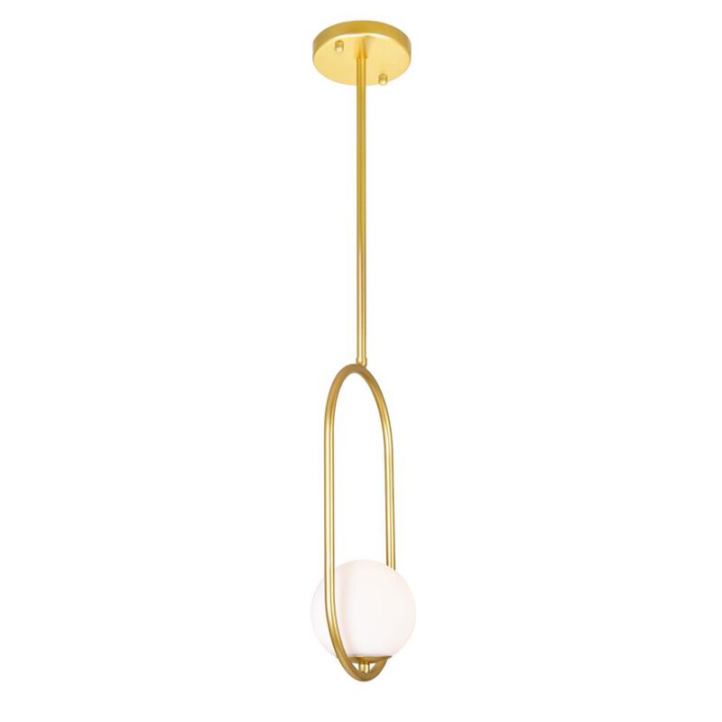 Celeste 1 Light Mini Pendant With Medallion Gold Finish