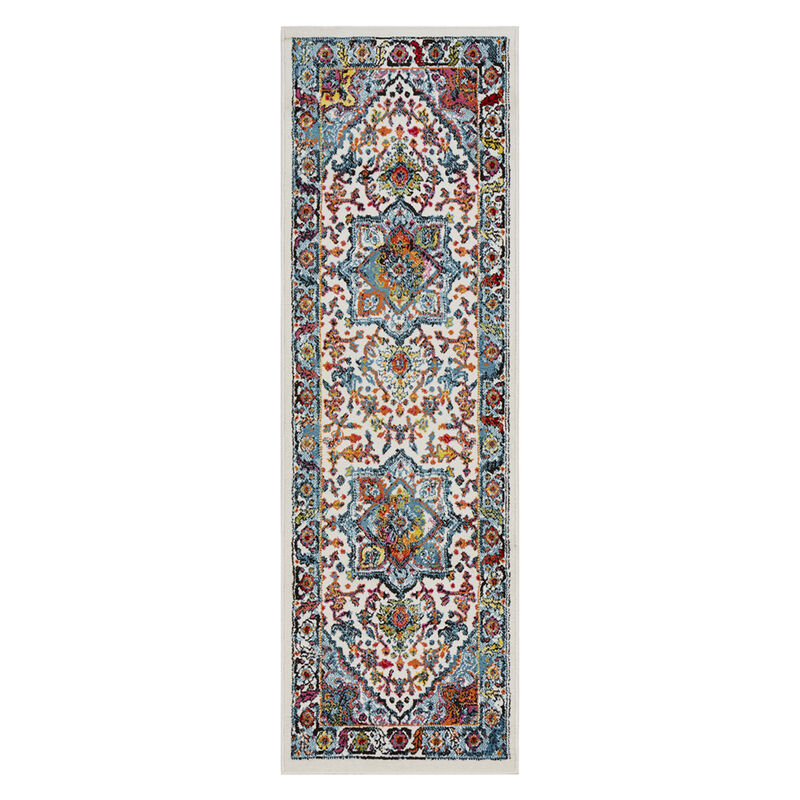 HomeRoots Medallion Runner Rug image number 0