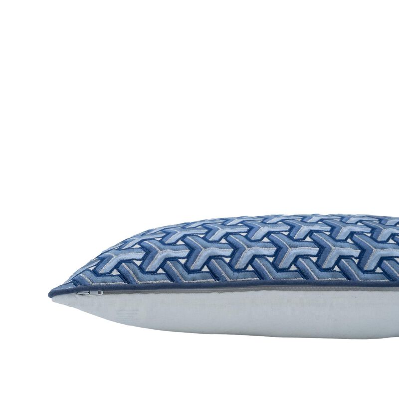 Peace Blue Throw Pillow, 12" X 20"