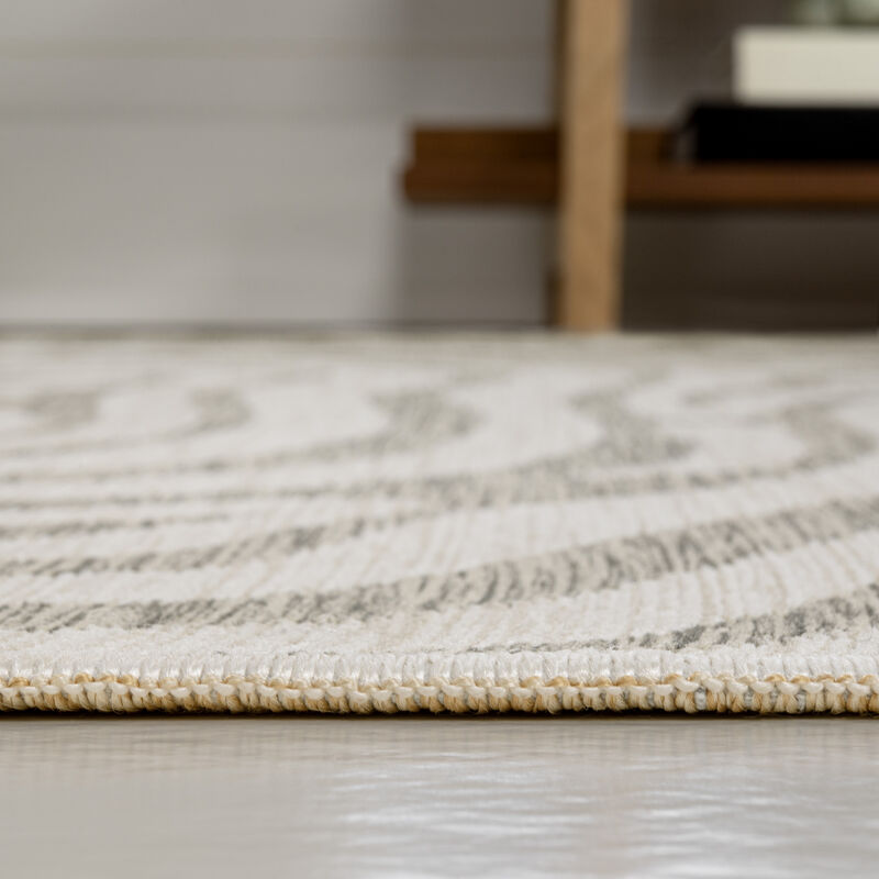 Eryx Modern Bohemian Abstract Organic Reversible Machine-Washable Indoor/Outdoor Area Rug