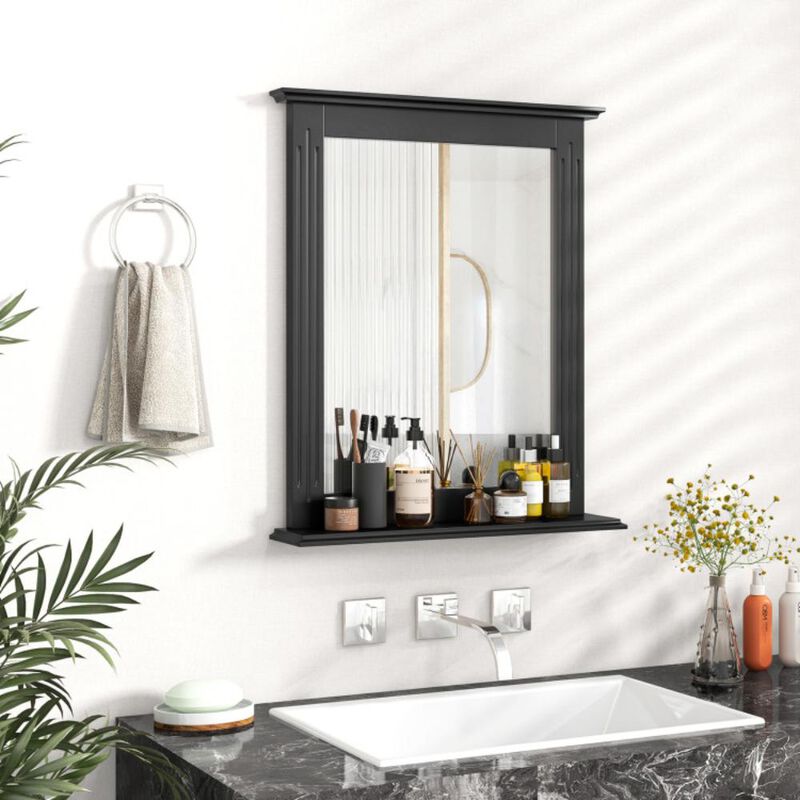 Hivvago Wall-Mounted Multipurpose Vanity Mirror with Shelf