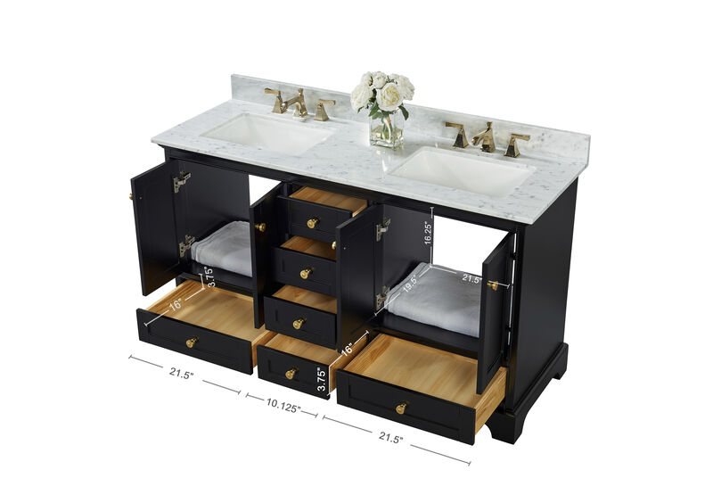 Audrey 60 in. Bath Vanity Set image number 6