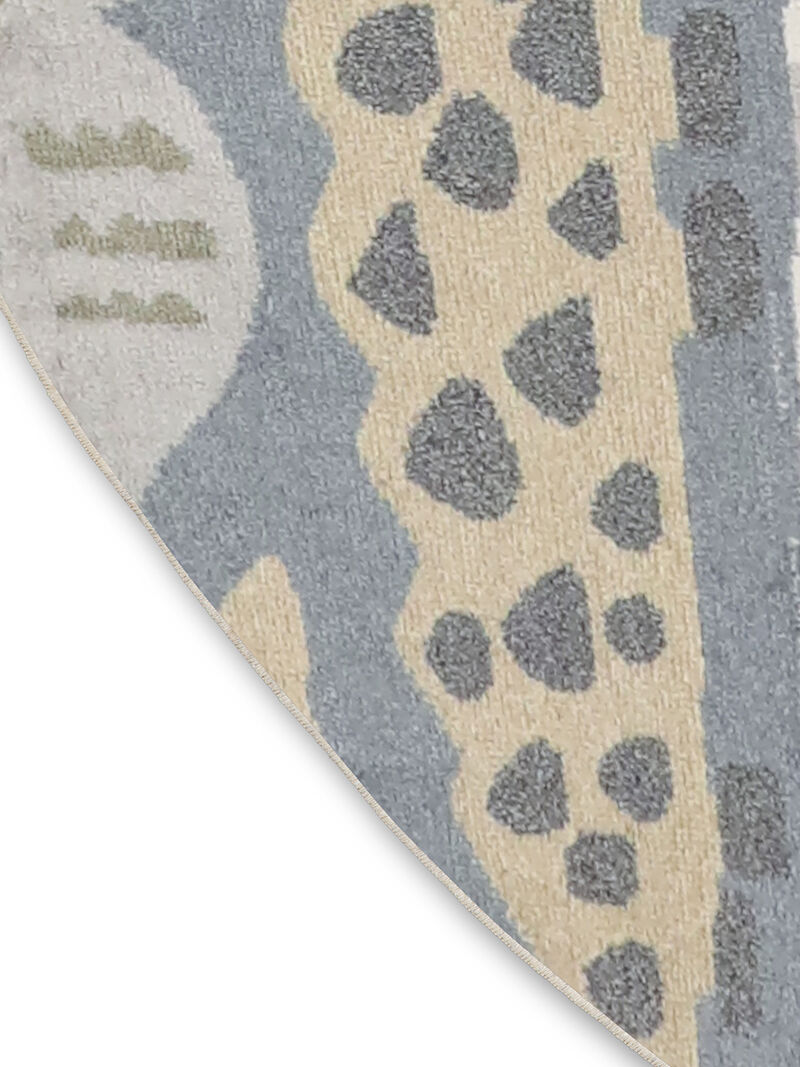 Astra Machine Washable ASW01 Multicolor 7'10" Round Rug